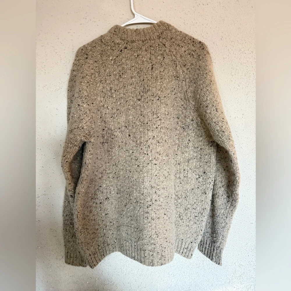 Men's Finisterre Westray Heavy Wool Cable Knit Sweater - Picture 5 of 5
